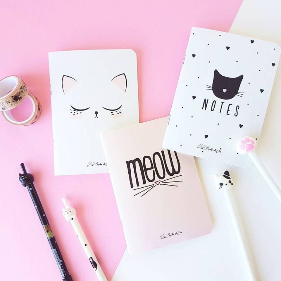 Moda caderno de gatinho 😍