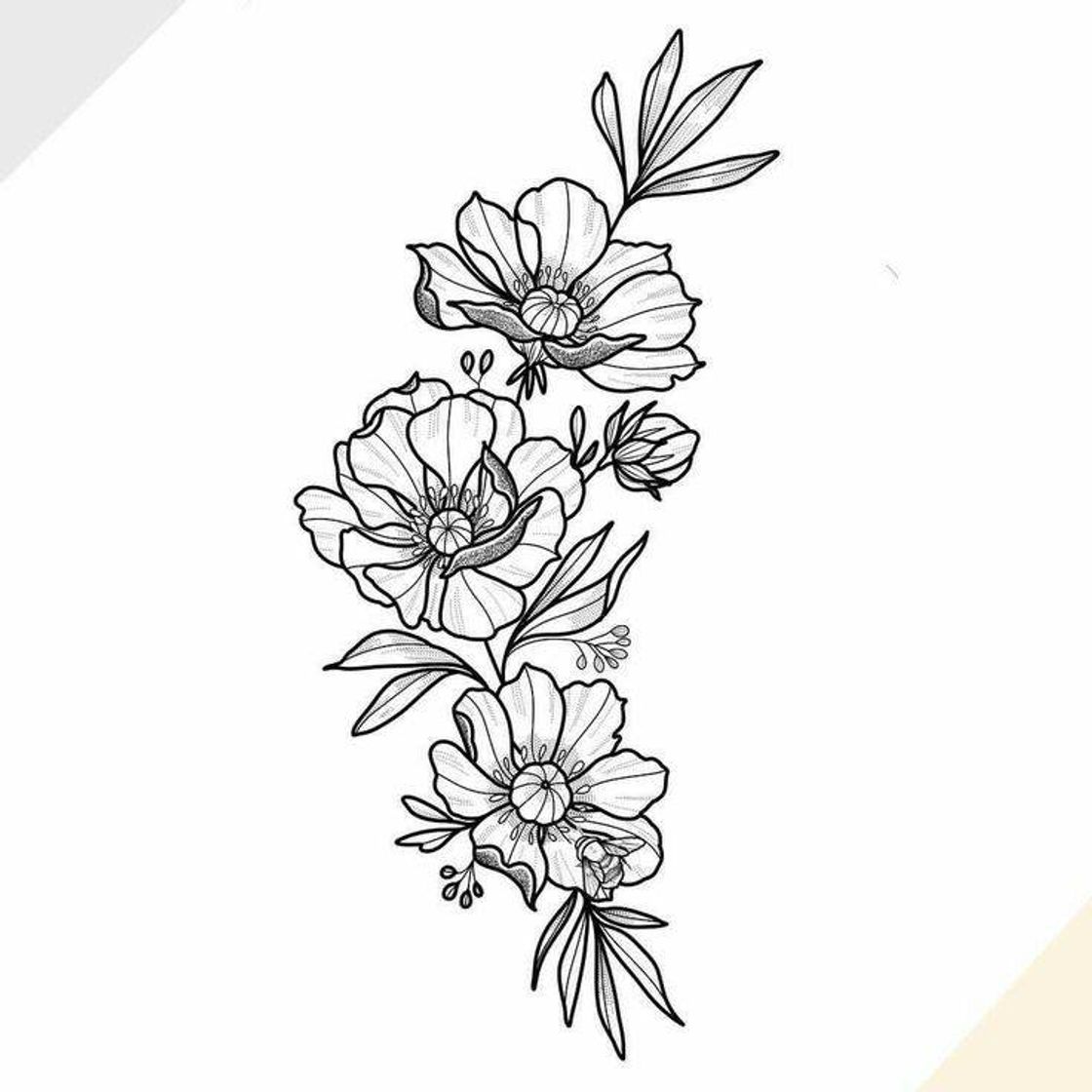 Social Tattoo flores 