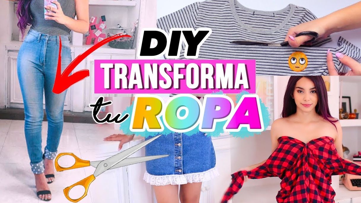 Fashion TRANSFORMA TU ROPA VIEJA A NUEVA ❤️5 IDEAS - YouTube