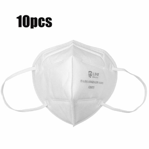 10pcs kn95 3d foldable face masks 4-layer dustproof non-woven air
