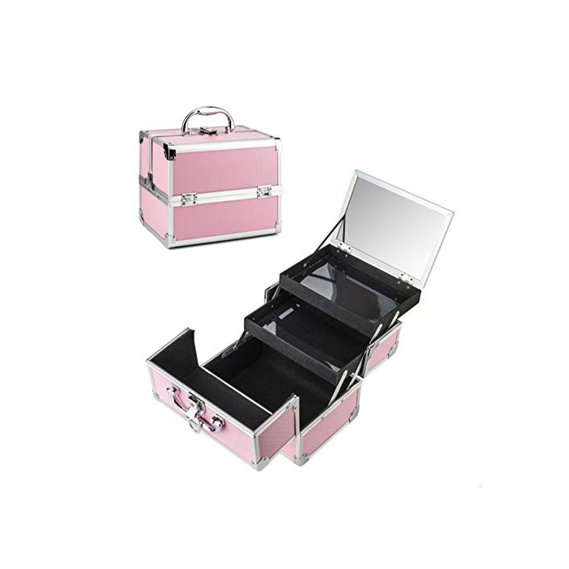 Social AMASAVA Maletín para Maquillaje, Estuche de Maquillaje, Estuche de cosméticos, 24 x