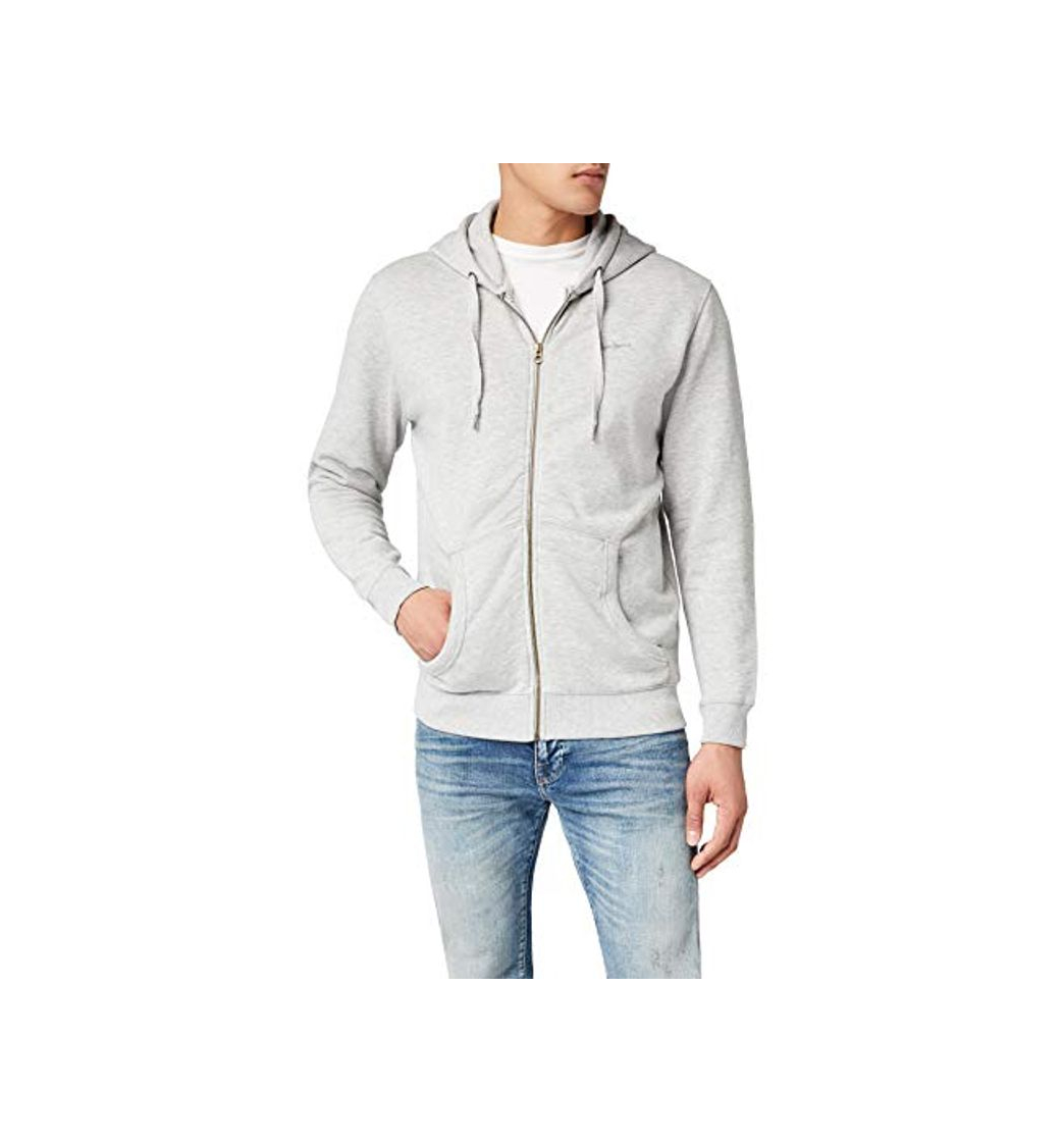 Fashion Pepe Jeans Zip Thru, Sudadera con Capucha para Hombre, Gris