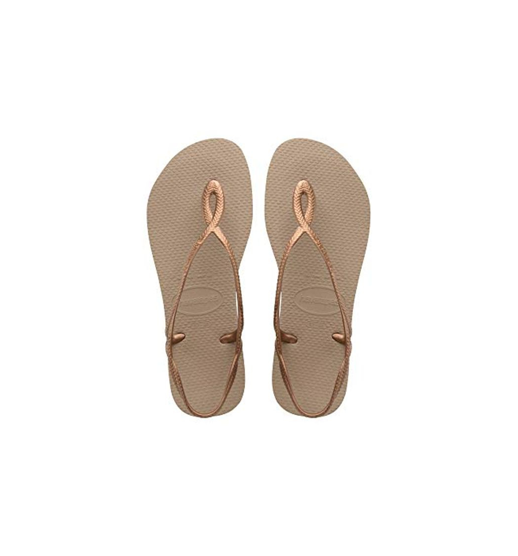 Moda Havaianas Luna, Sandalias para Mujer, Dorado