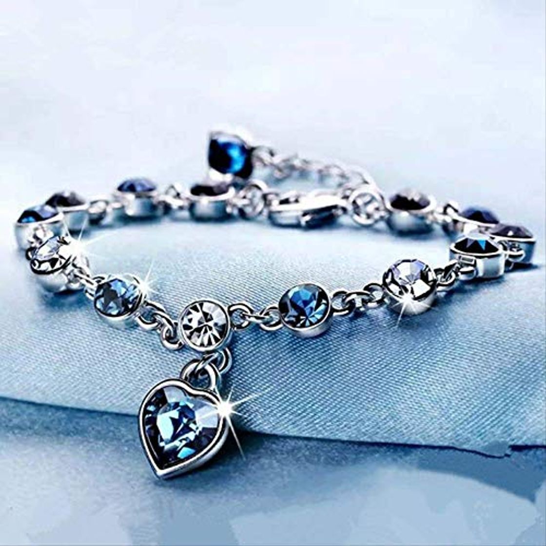 Fashion Nobrand Pulsera De Zafiro Puro De Plata Esterlina 925 para Mujer Joyería De Plata 925 Pulseira Feminina Kehribar Bizuteria Pulsera De Plata Ajustable