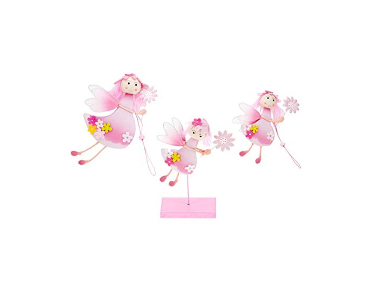 Product Mousehouse Gifts Set de Tres Hadas Rosas para Decorar el Cuarto de bebés y niñas