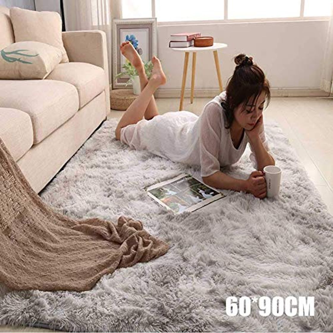 Lugares Baifeng Simple Nórdico Alfombra Largo Felpa Suave Alfombra para Dormitorio Cuarto de