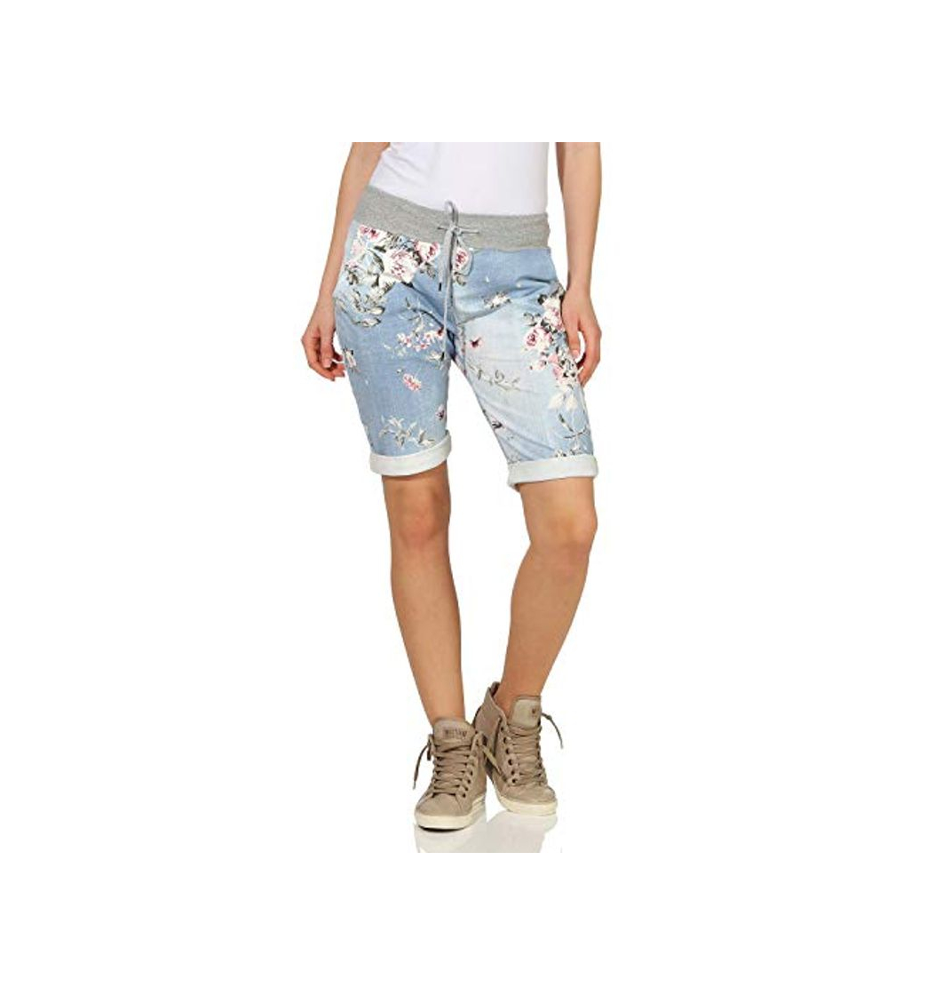 Fashion ZARMEXX Pantalones Cortos para Mujer Pantalones de Verano Boyfriend de Bermudas de