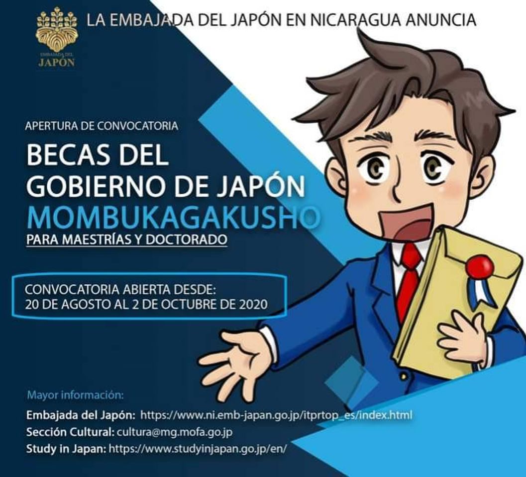 Moda Becas del Gobierno de Japón 2021 (Monbukagakusho)