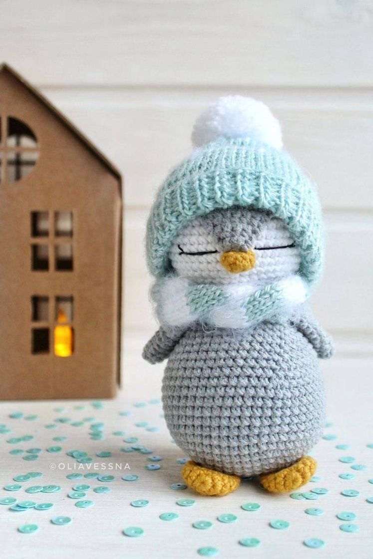 Moda Amigurumi de Pinguim 