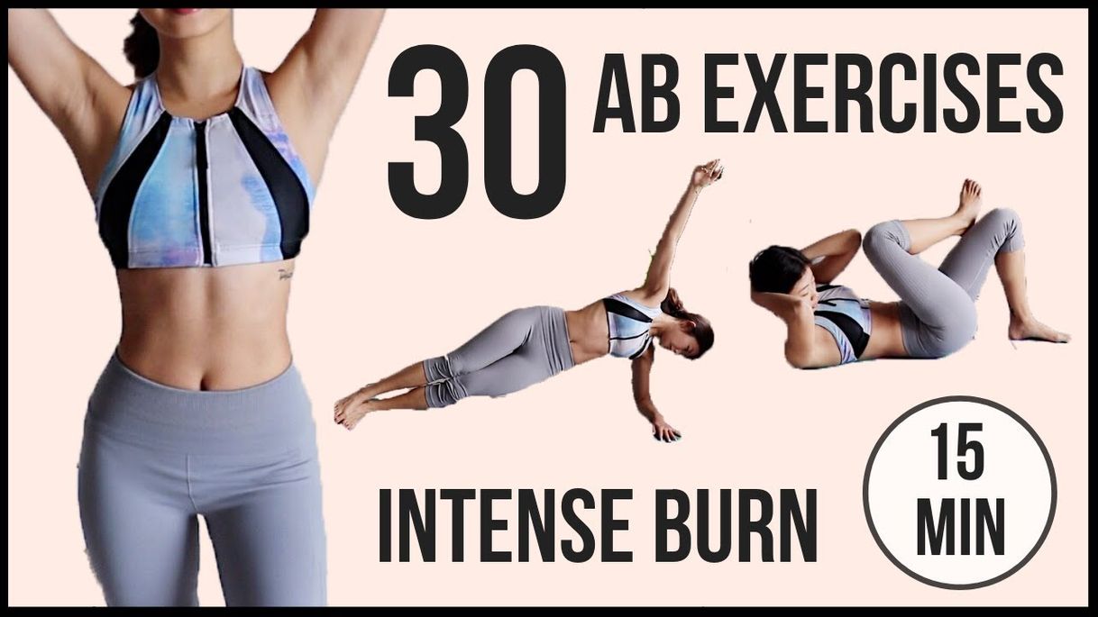 Fashion 30 BEST Ab Exercises in 15 minutes!! Intense TABATA for Flat Belly ...