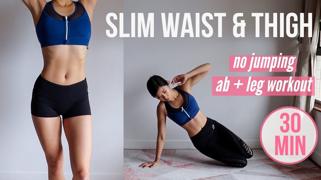 Fashion 30 min SLIM WAIST & THIGH: No Jumping AB + LEG Workout ...