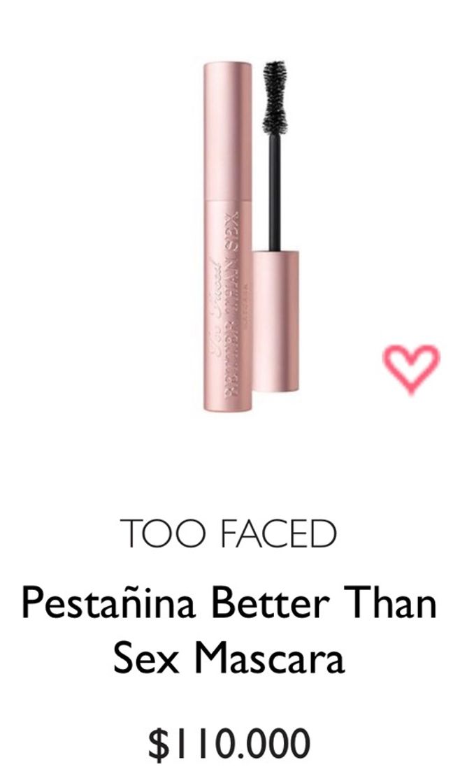 Moda Better Than Sex Mascara TOO FACED - Blush-Bar