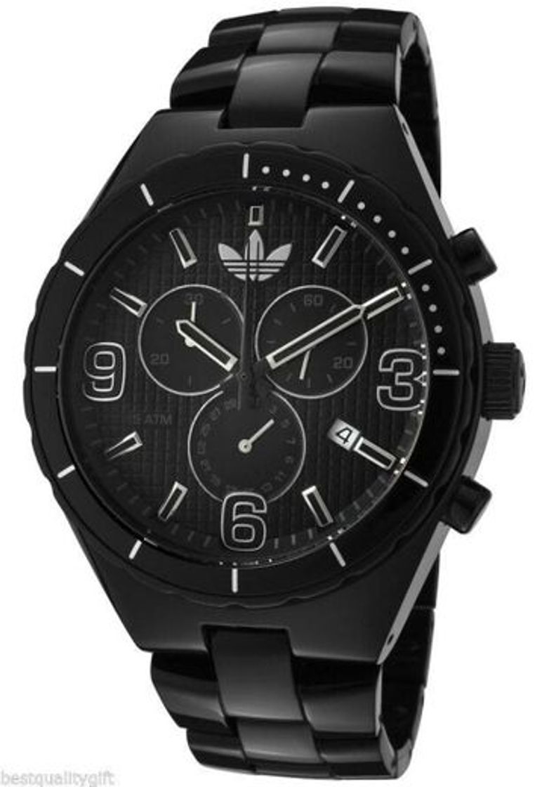 Moda Adidas ADH2576 Black Aluminium Chrono Reloj Hombre