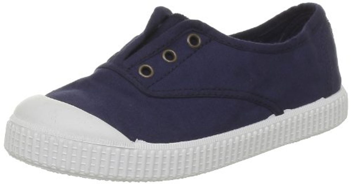 Moda Victoria Inglesa Lona Tintada Punt, Zapatillas Unisex Niños, Azul