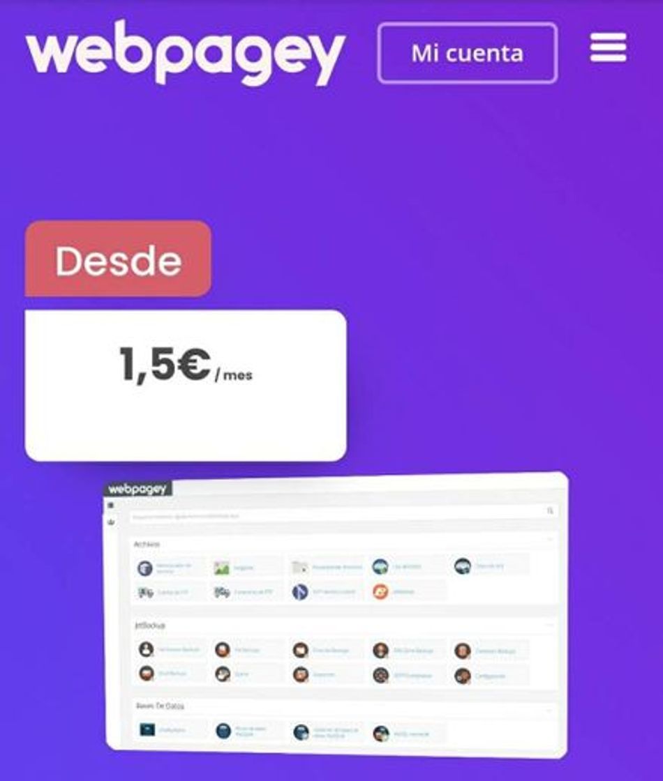 Fashion webpagey - tu web por muy poco