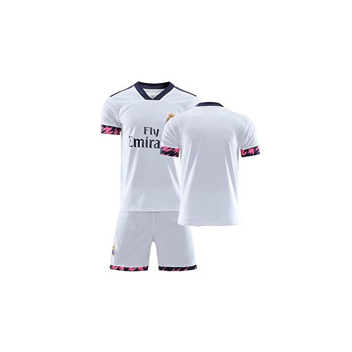 Social PAOFU-Conjunto de Camiseta de Fútbol para Fanáticos del Real Madrid 2020 para