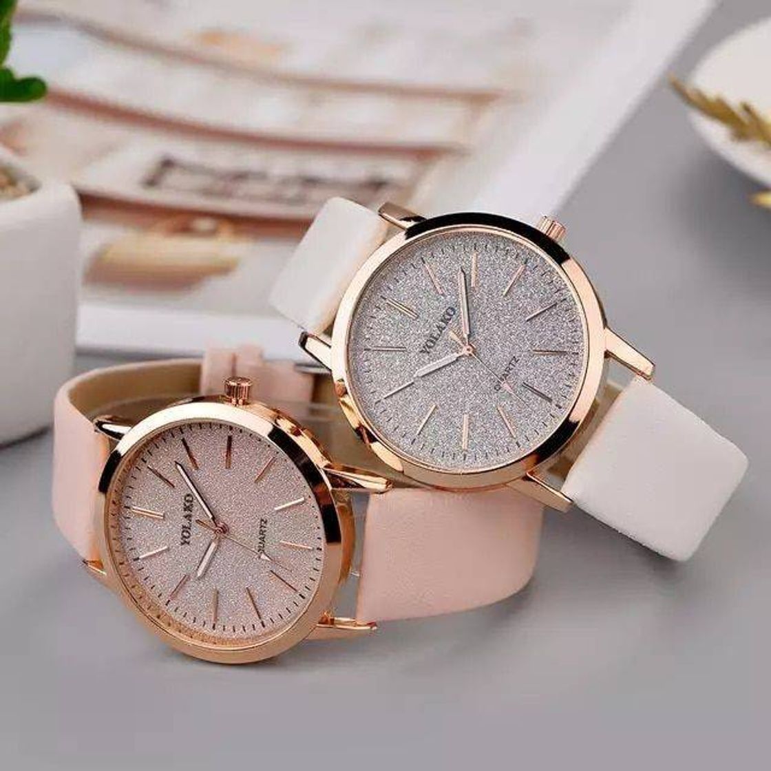 Fashion Elegante reloj de pulsera lujosa para mujer