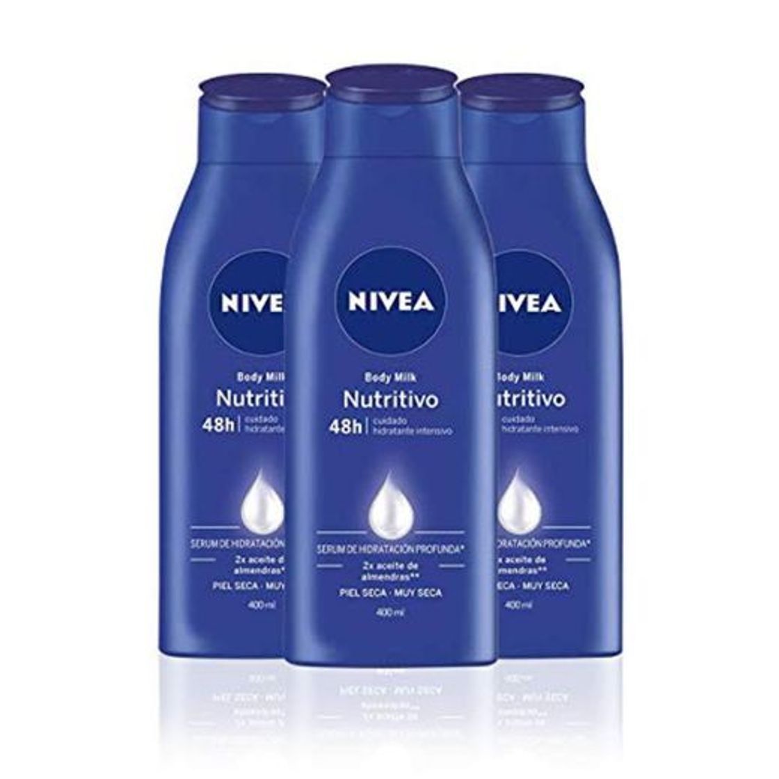 Producto NIVEA Triplo Body Milk Nutritivo - Pack de 3 x 400 ml