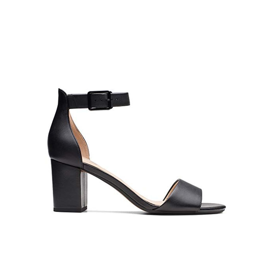 Social Clarks Deva Mae, Zapatos con Tacon y Correa de Tobillo para Mujer,