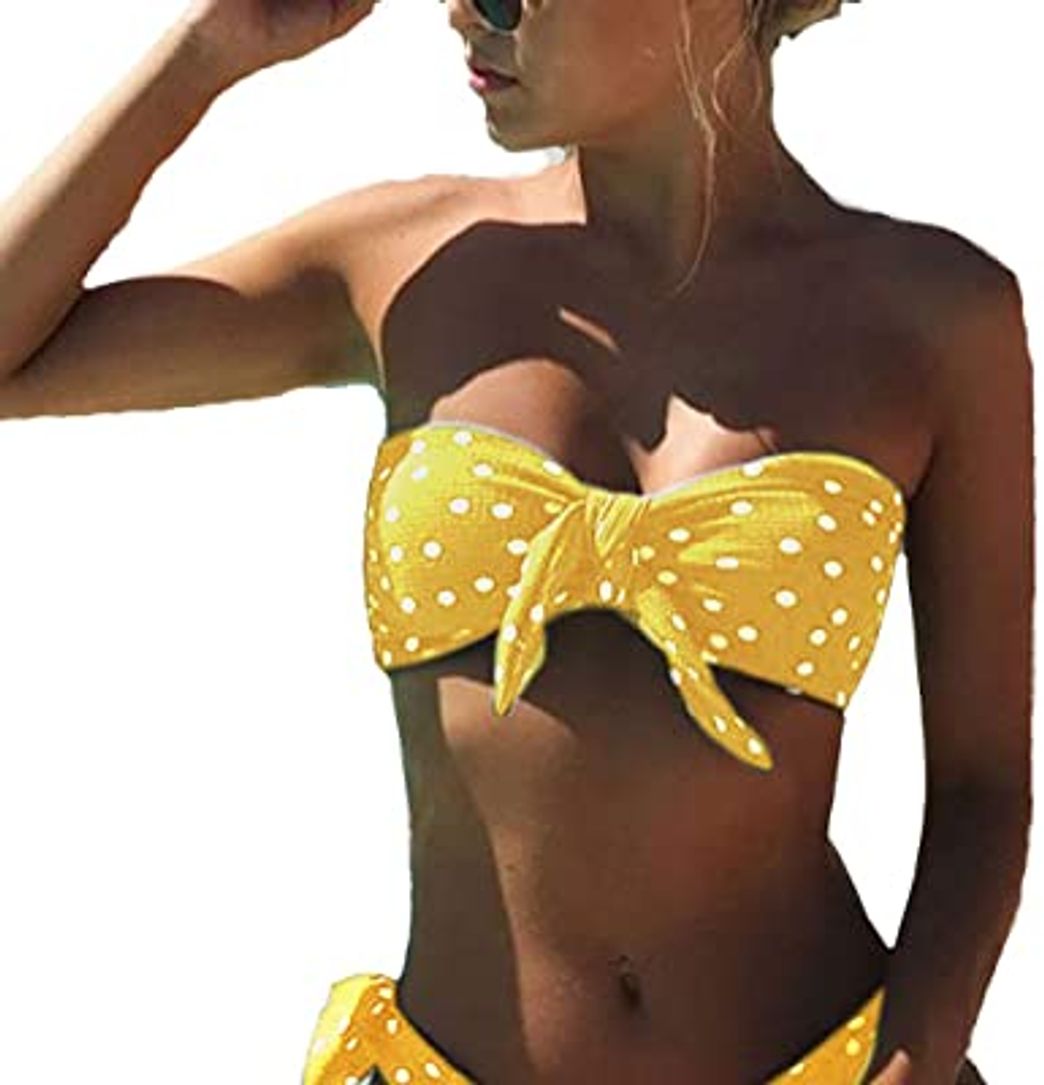 Product UMIPUBO Bikini Mujer Dos Piezas Ropa con Estampado de Lunares Push-Up Traje