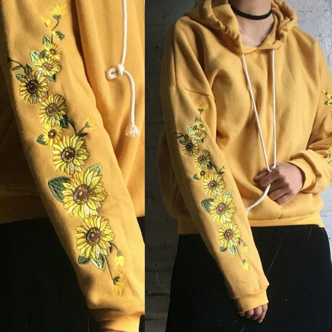 Moda FLOWER CHILD SUNFLOWER HOODIE jumper – kokopiecoco