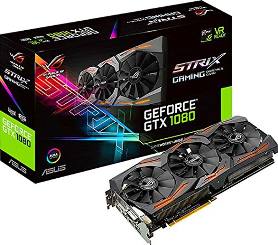 Electronic ASUS STRIX-GTX1080-A8G-GAMING - Tarjeta gráfica