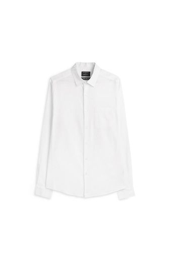 Camisa blanca de manga larga