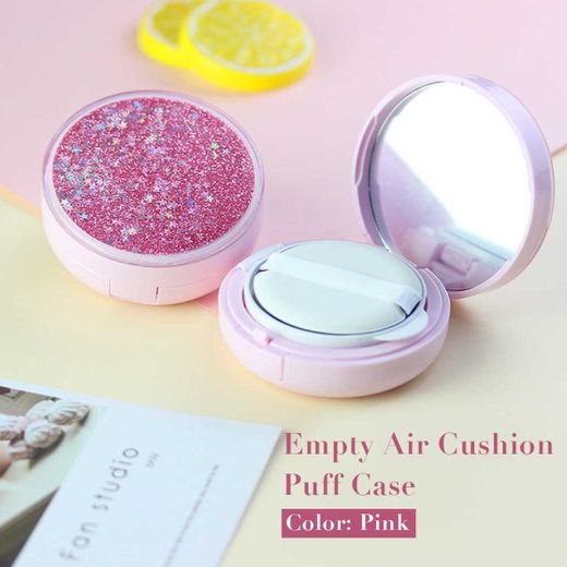 Healifty Air Cushion Contenedor Compacto vacío cojín de Aire Base Maquillaje Polvo Puff Box Estuche contenedor Recargable