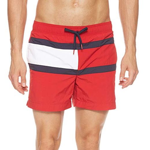 Tommy Hilfiger Medium Drawstring Pantalones Cortos, Rojo