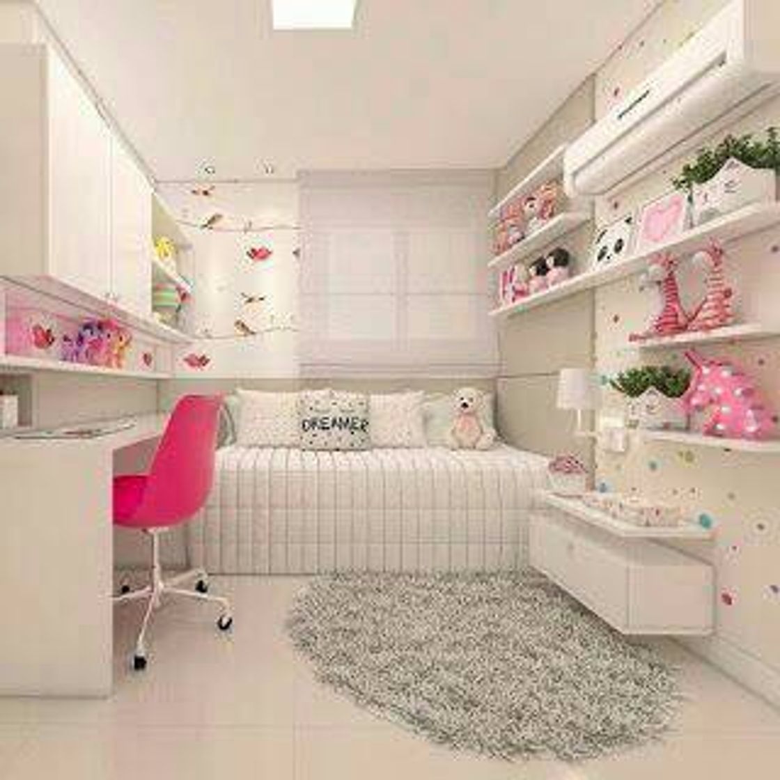 Fashion Quarto pequeno simples e lindo