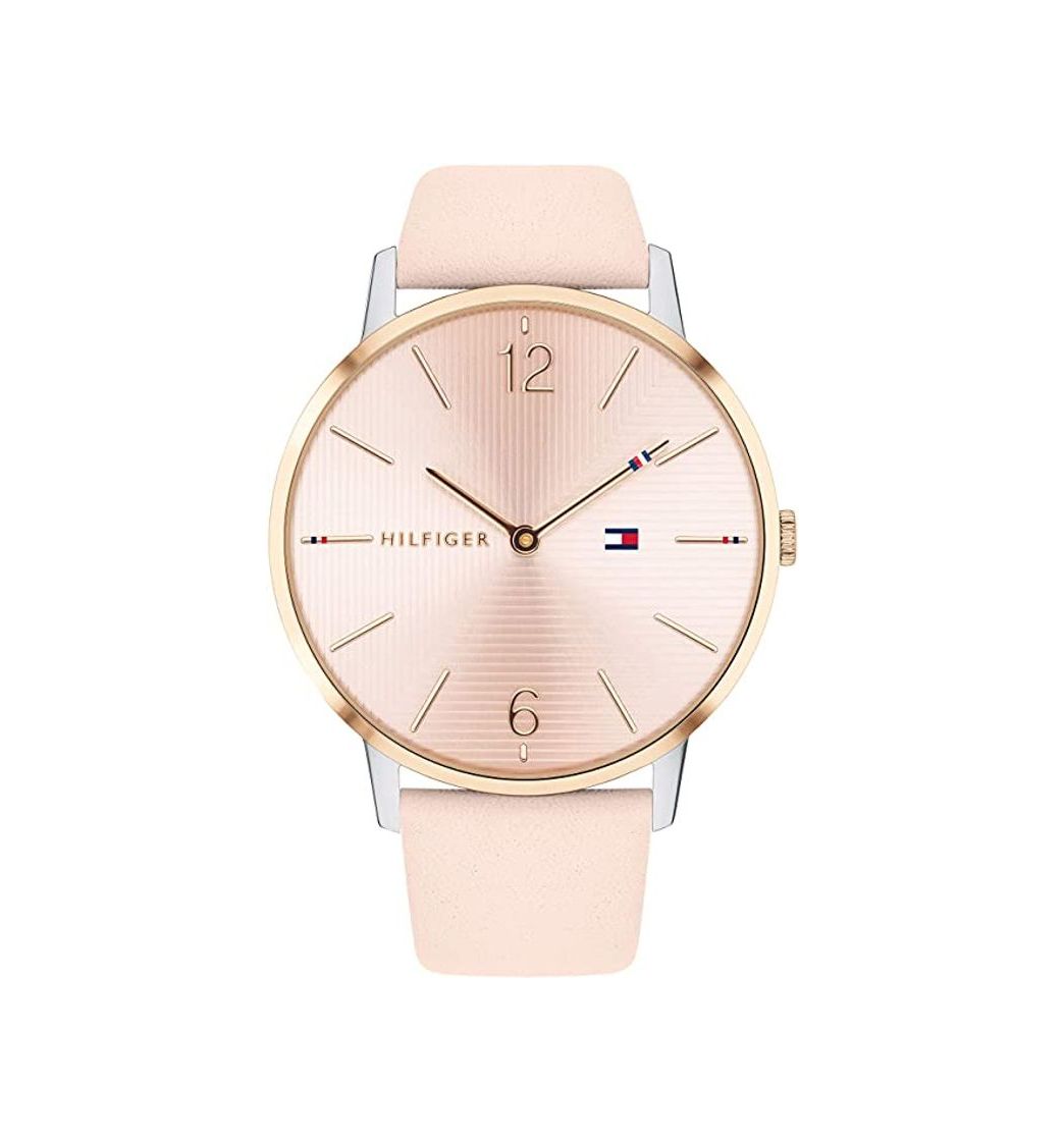 Social Tommy Hilfiger Reloj Analógico para Mujer de Cuarzo con Correa en Cuero 1781973