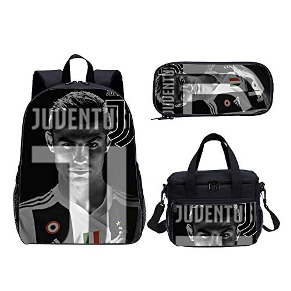 Moda School bag Escolar Fútbol Americano Set de Mochilas con Bolsa del Almuerzo