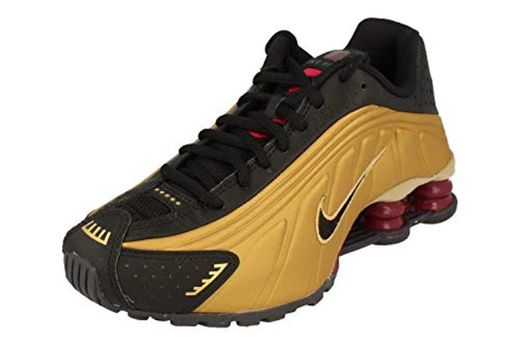 Nike Schuhe Shox R4 Black-Black-matallic Gold-Noble Red