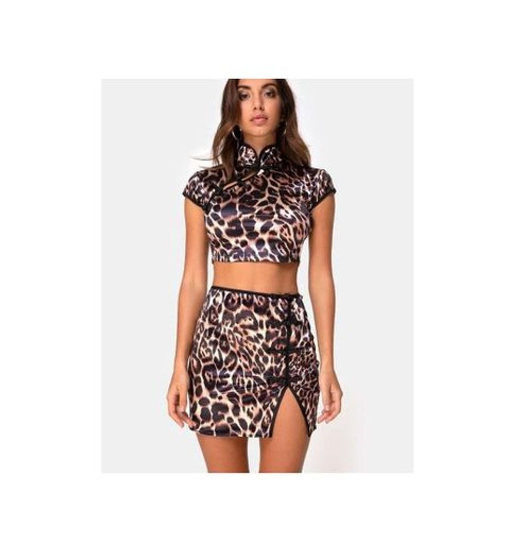 Producto Leopard mini skirt