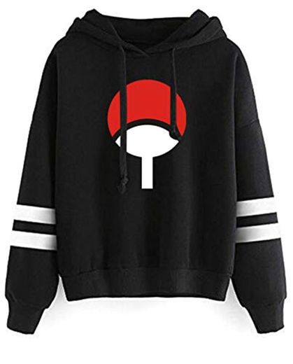 HAOSHENG Naruto Uchiha Japón Cómico Casual Sudadera Moda Chula Deportiva para Hombres