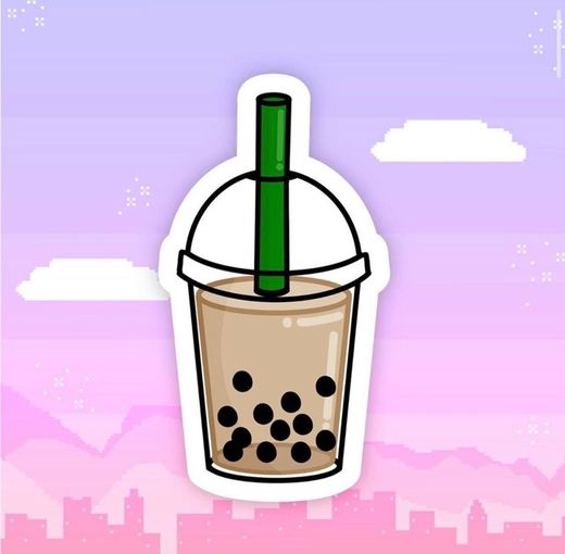 Sticker boba tea classic