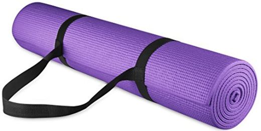 BalanceFrom GoYoga Multiusos Alta Densidad Antideslizante Ejercicio Yoga Mat con Correa de