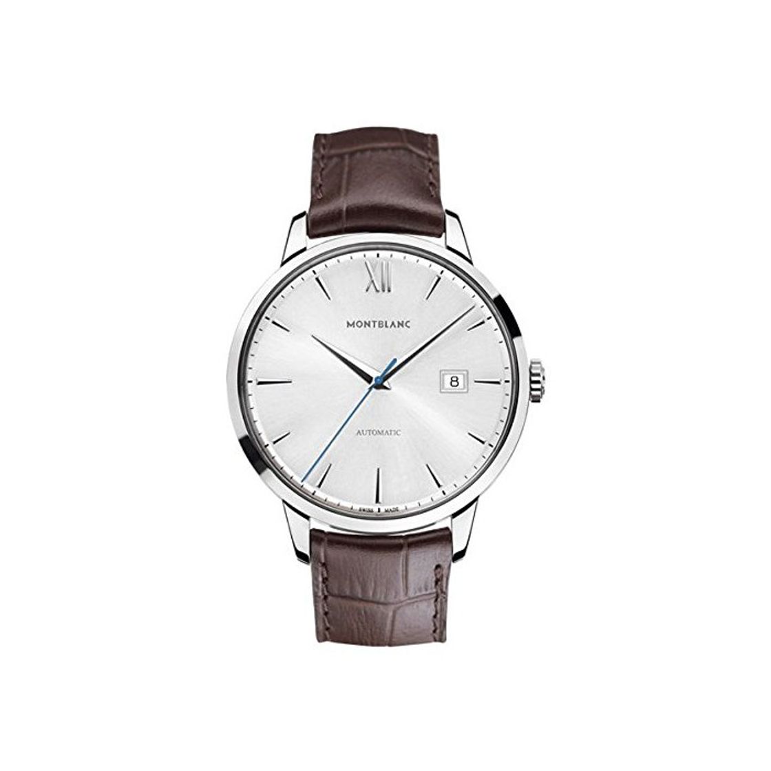 Social Montblanc Watches Reloj Analógico para Hombre de Automático con Correa en Cuero