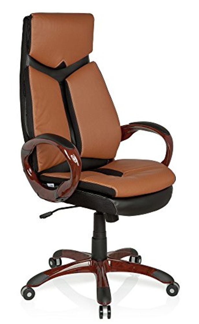 Producto hjh OFFICE 621790 silla de oficina ERGO 100 piel sintética marrón