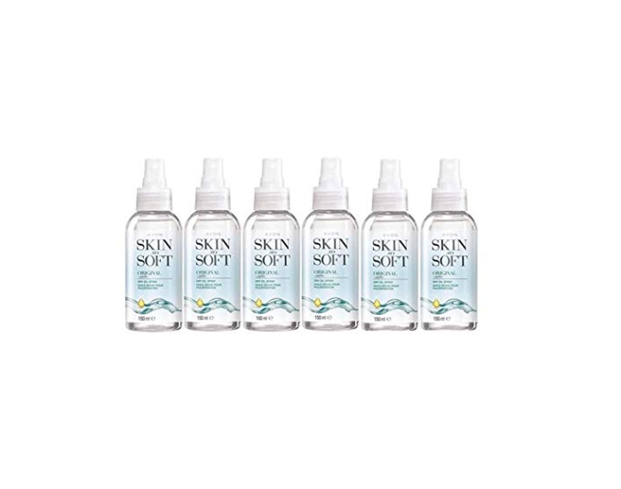 Belleza 6 x 150ml Bottles of Avon Skin So Soft Original Dry Oil