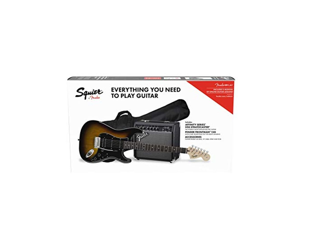 Producto Fender Squier Affinity Stratocaster LRL HSS Brown Sunburst