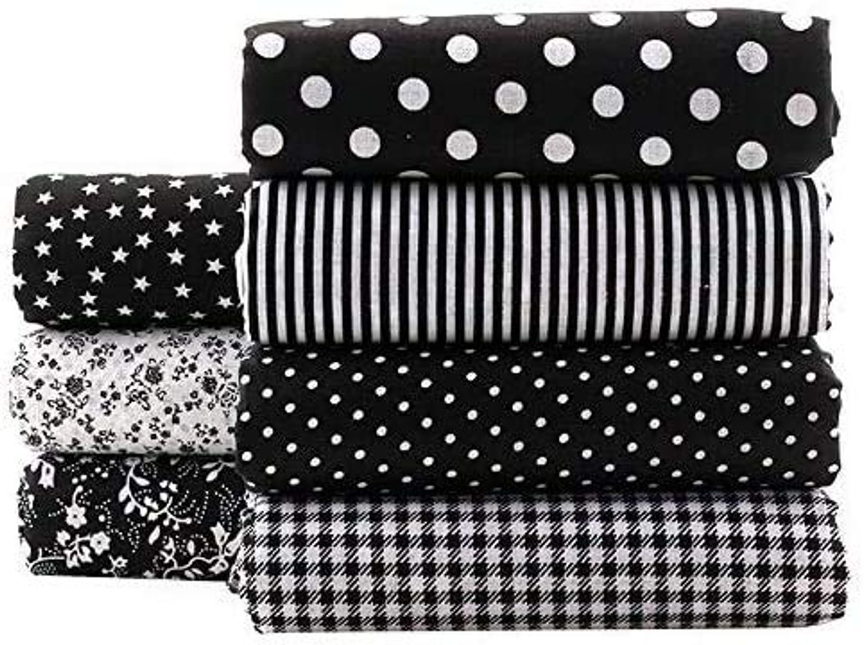 Social ZWOOS Telas para manualidades， 7 piezas 50cm x 50cm Tela de algodón