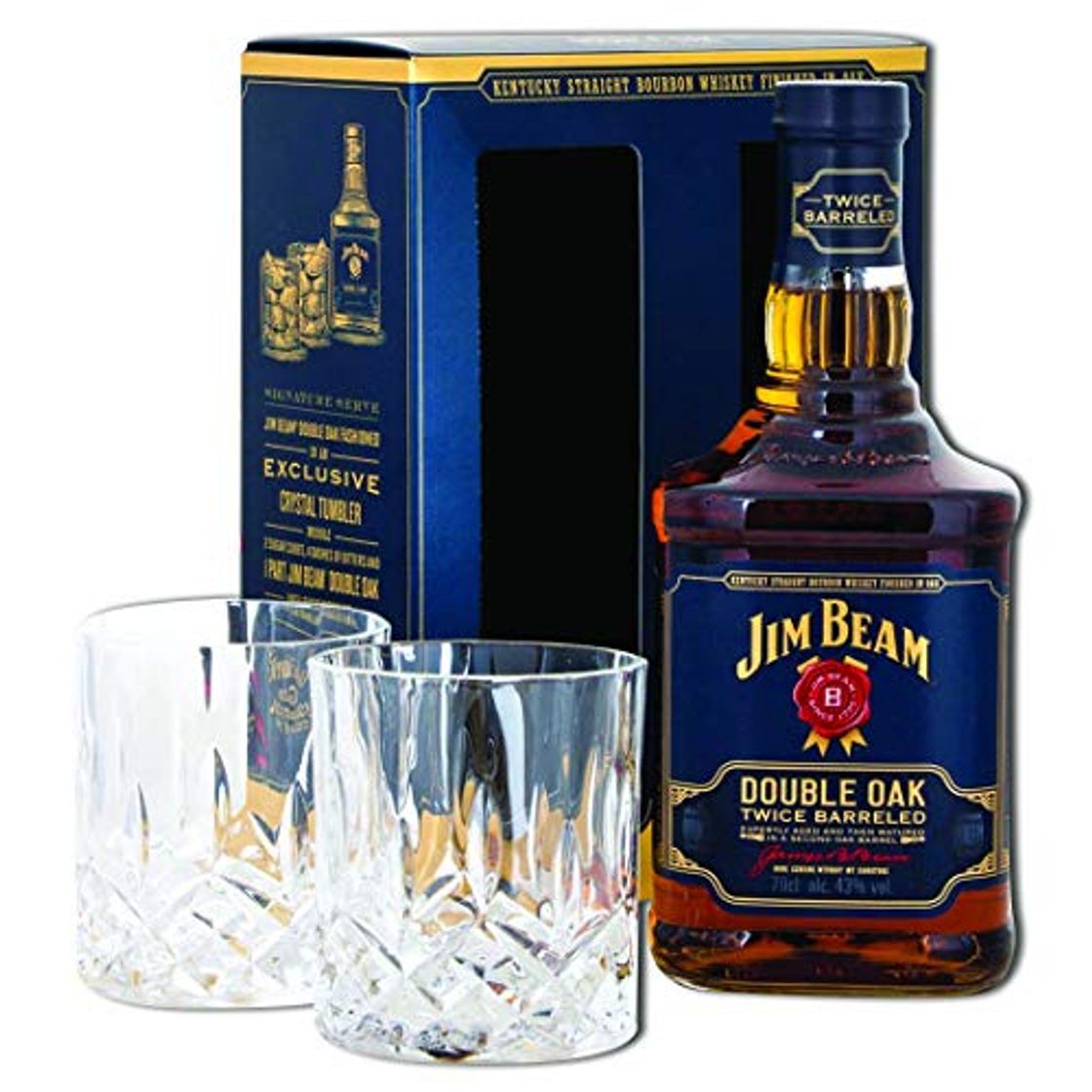 Producto Jim Beam Double Oak Bourbon Whiskey Christmas Gift Set