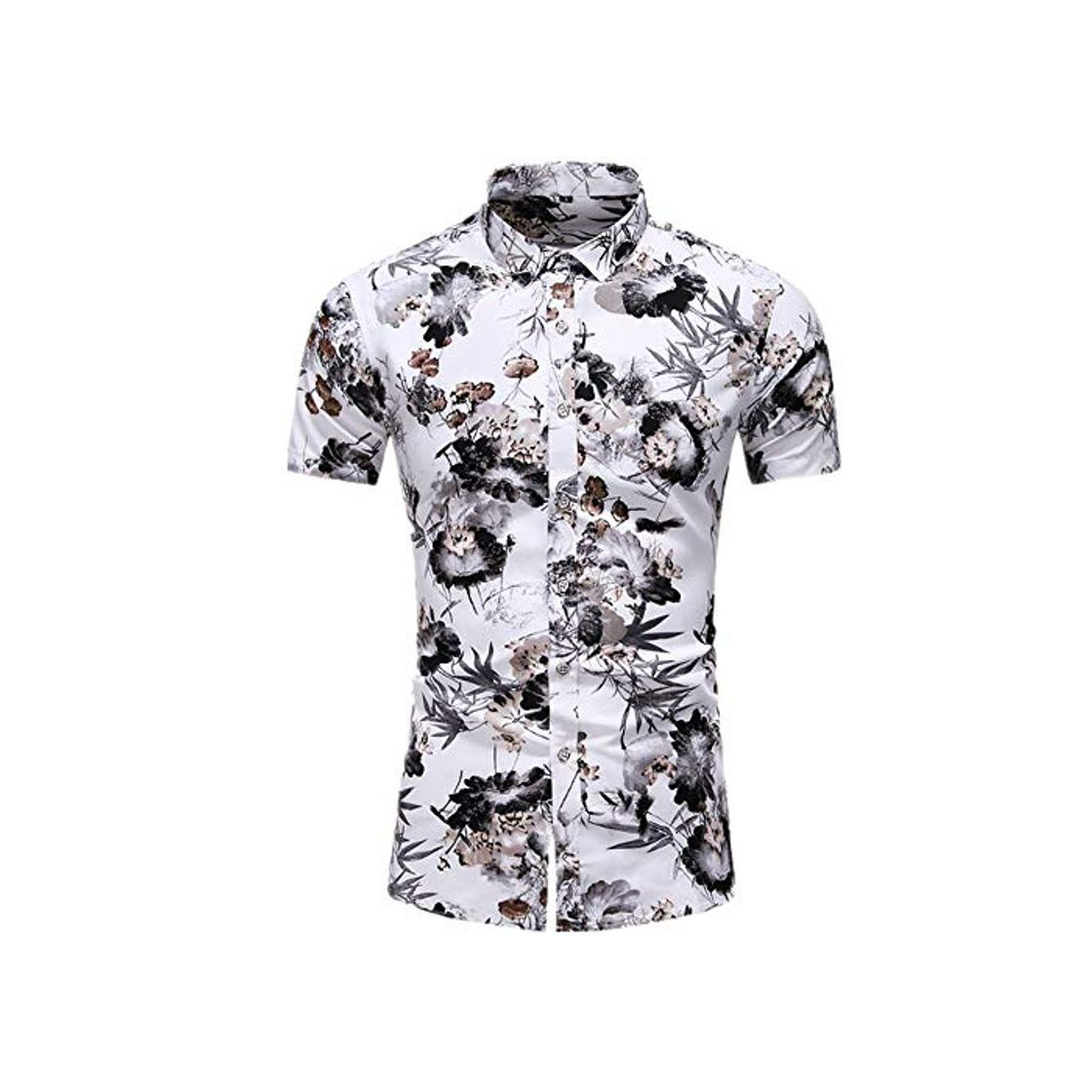 Moda Jinyuan 5XL 6XL 7XL Camisa Hombre Verano Nueva Personalidad De La Moda Impreso Camisas De Manga Corta Hombres 2020 Casual Camisa Hawaiana De Playa De Talla Grande