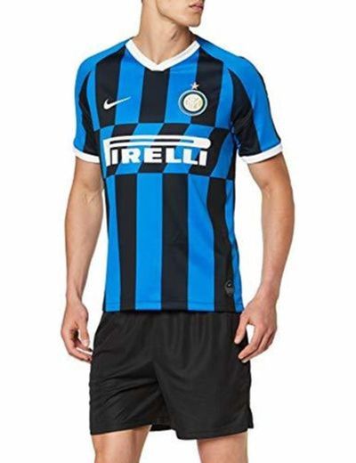 Inter Milan 2019/20 Stadium Home Camiseta de Manga Corta, Hombre, Multicolor