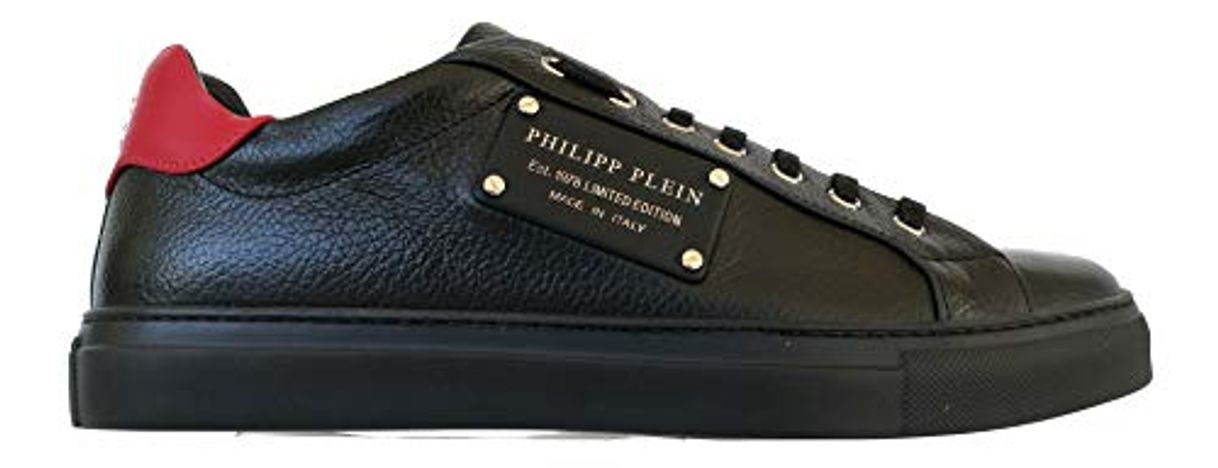 Social PHILIPP PLEIN - Zapatillas de Cuero para hombre negro Size