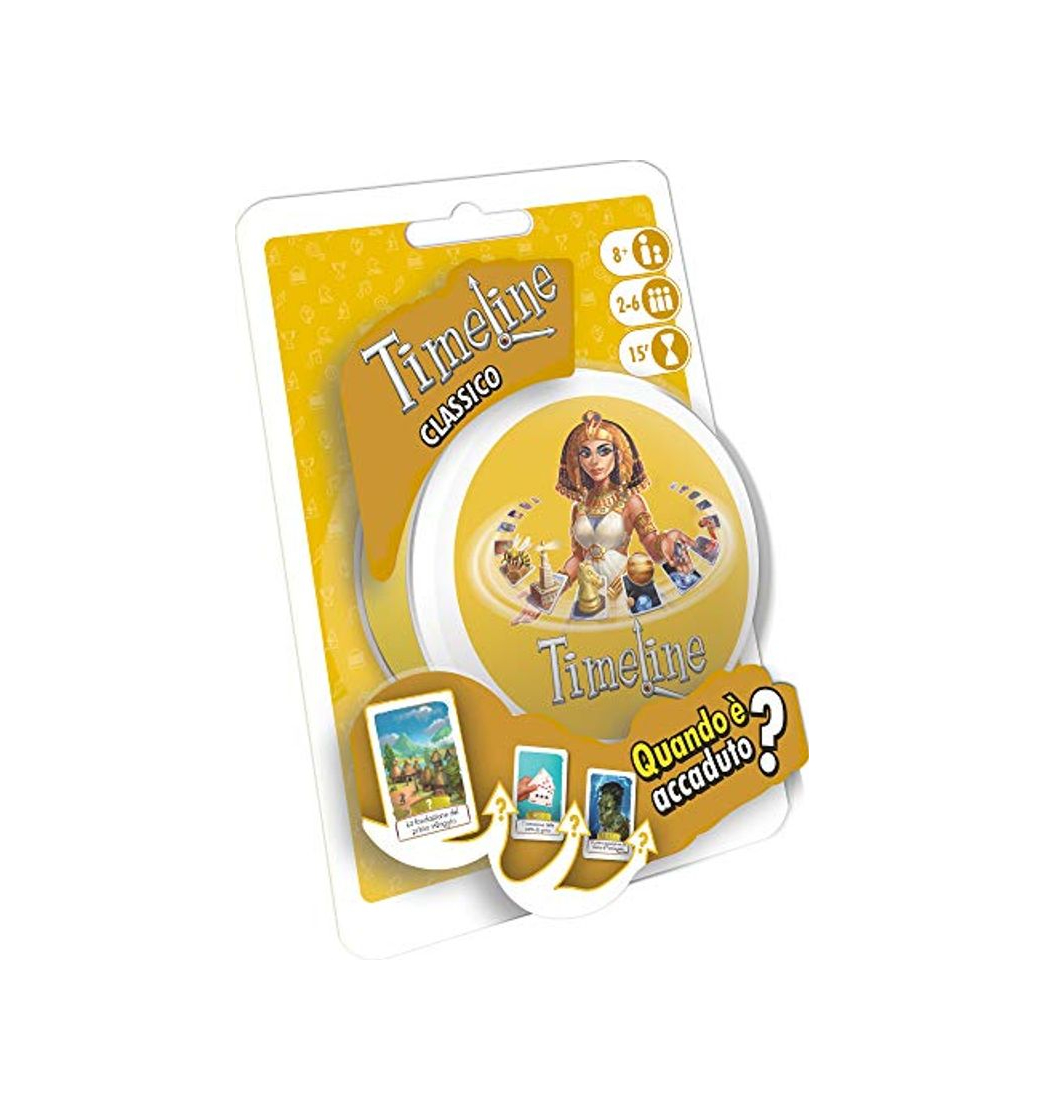 Product Asmodee- Timeline Classico-Juego de Bolsillo Edición Italiana