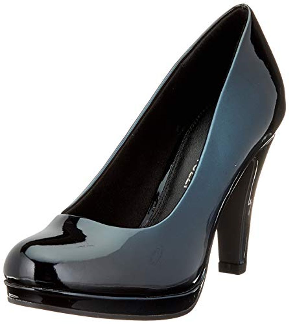 Social Marco Tozzi 2-2-22410-23, Zapatos con Plataforma para Mujer, Azul