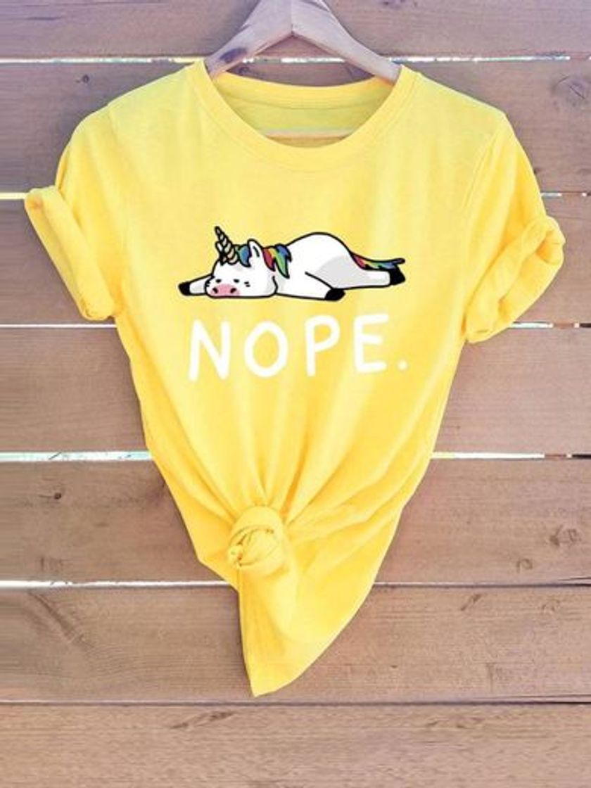Social Camiseta unicornio NOPE