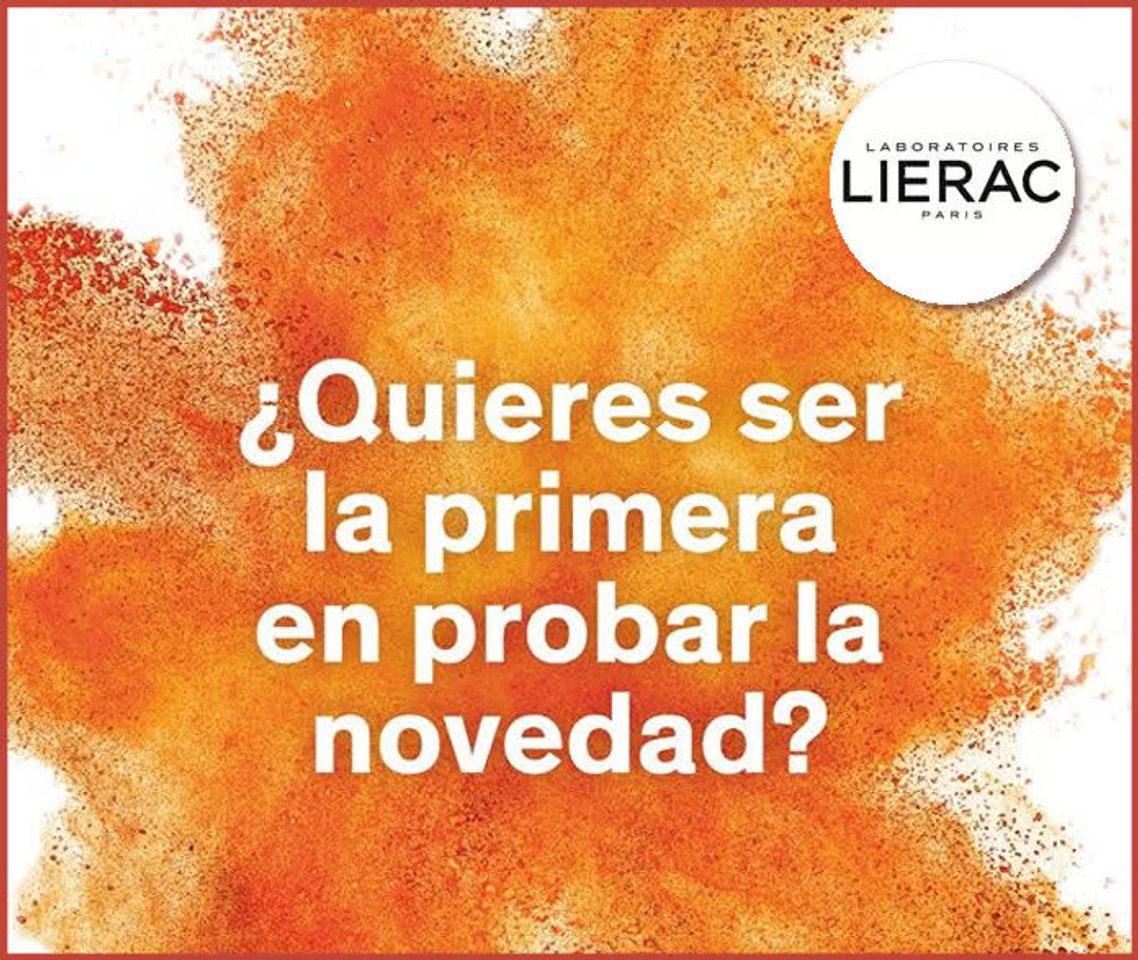 Fashion Registro "primera en probar objetivo el próximo lanzamiento Lierac"